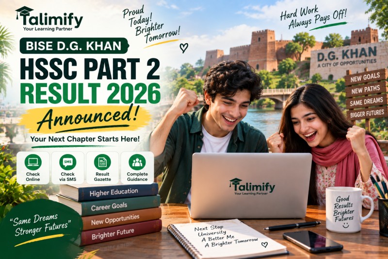 BISE D.G. Khan 12th Class Result 2026 - Check Result by Roll Number - Talimify Blog
