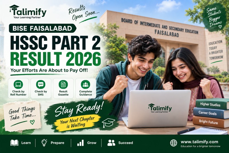 BISE Faisalabad HSSC Part 2 Result 2026 – Check Result by Roll Number - Board Results - Talimify