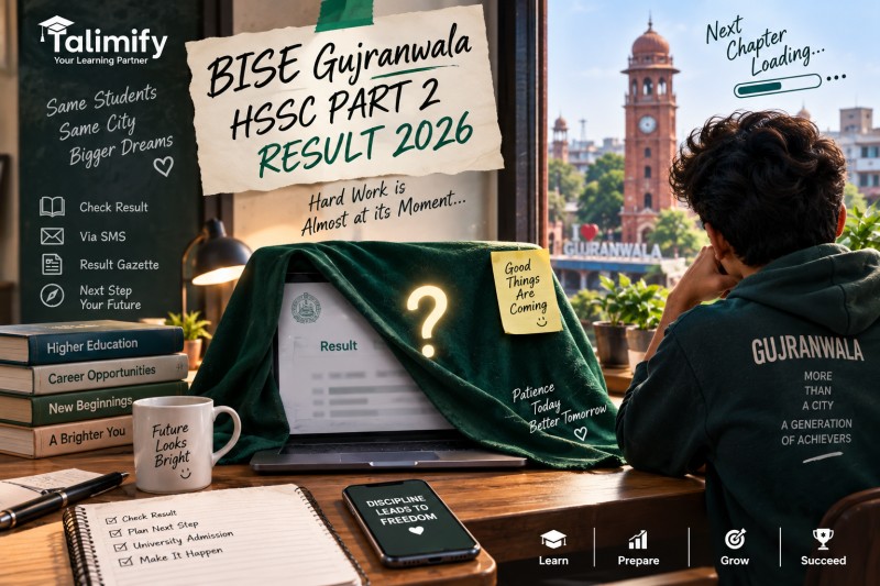 BISE Gujranwala HSSC Part 2 Result 2026 – Check Result by Roll Number - Board Results - Talimify