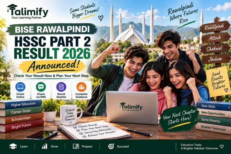 BISE Rawalpindi 12th Class Result 2026 - Check Result by Roll Number - Board Results - Talimify