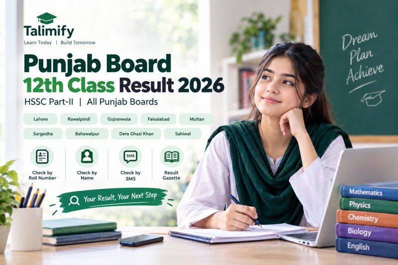 Punjab Board 12th Class Result 2026 – Date, Time & How to Check - Board Results - Talimify